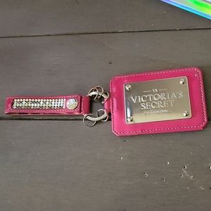 Vintage Victoria's secret pink/ Silver Luggage Tags